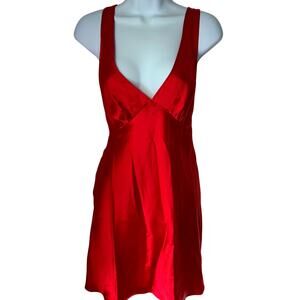 NWT Y2K Vintage Marilyn Monroe by Warners 100% Silk Red Backless Slip Dress M